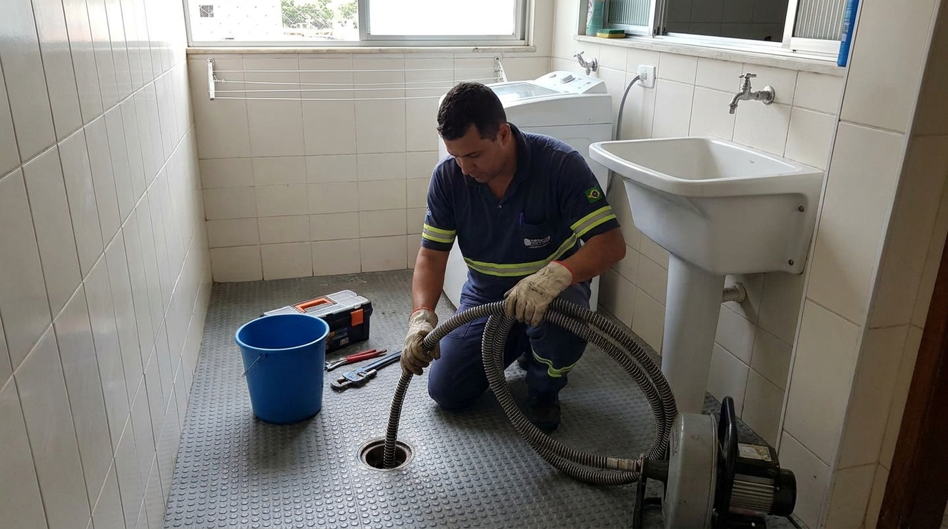 Desobstrução na Cozinha em Vila Velha‑ES